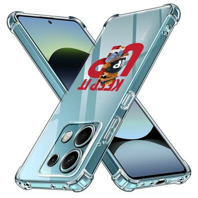 Husa antisoc pentru xiaomi redmi note 14s - airbag tpu, col&amp;Egrave;uri ranforsate - keep it up foto