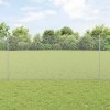 VidaXL &Icirc;ngrădire cu st&acirc;lpi Argintiu 1.2 x 10 m Oțel