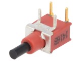 Comutator acţionat prin apăsare SPST-NO, 0,4A/20VAC, IP67