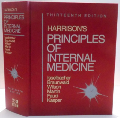 HARRISONS`S PRINCIPLES OF INTERNAL MEDICINE, THIRTEENTH EDITION by KURT J. ISSELBACHER...DENNIS L. KASPER, 1994 foto