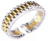 Cumpara ieftin Brățară Tip President Auriu-Roze &ndash; Compatibilă Datejust și Day-Date &ndash; 21 mm