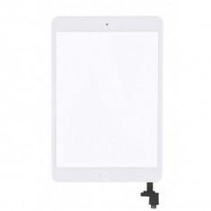 Touchscreen cu Buton si conector IC Apple iPad Mini Alb foto