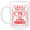 Cana alba personalizata &quot;Editie limitata-73 ani&quot;, INOVATIX&reg;️. 330ml, Oem
