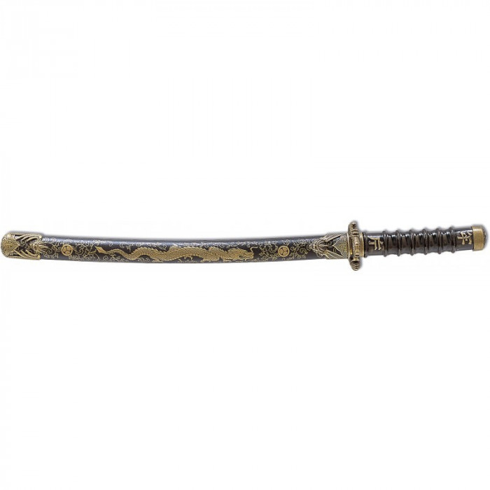 Sabie decorativa katana Dragon wakizashi 71 cm