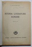 ISTORIA LITERATURII ROMANE de. D. MURARASU