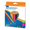 Set 24 creioane intens colorate, mina rezistenta la rupere, lungime creion 175 mm, S-Cool