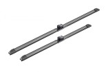 Stergator parbriz Bosch Aerotwin 3 397 007 072, cauciuc+grafit, universal, plat, sofer/pasager, negru
