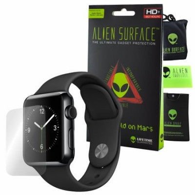 FOLIE ALIEN SURFACE HD APPLE WATCH 38MM PROTECTIE ECRAN + ALIEN FIBER CADOU foto