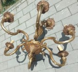 Candelabru din bronz antic in stil Rococo