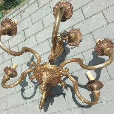 Candelabru din bronz antic in stil Rococo