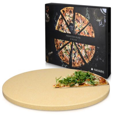 Piatra de pizza rotunda Navaris, 30,5 cm, din cordierite, rezistenta pana la 800&amp;deg;C, 42560 foto