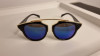 Ochelari de soare Dior So Real - Rama neagra Lentile albastre oglinda, Ochi de pisica, Unisex, Protectie UV 100%