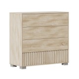 Cumpara ieftin Comoda Bruse melamina cu sertare nuanta stejar sonoma 96.7x40.5x92.9 cm