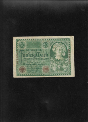 Germania 50 marci mark 1920 seria8160641 foto