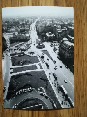 Foto veche Piata UNIVERSITATII, COLȚEA 11,5 x8,5 cm comunism BUCUREȘTI foto