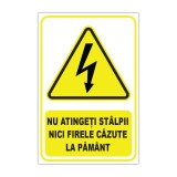 Indicator de avertizare electrică &bdquo;Nu atingeți st&acirc;lpii nici firele căzute la păm&acirc;nt&rdquo;