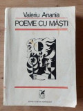 Poeme cu masti - Valeriu Anania, Cartea Romaneasca, 571 pagini, Poezie