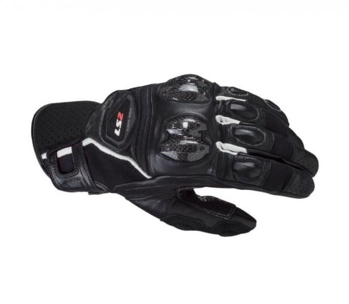 Manusi moto piele/carbon LS2 Spark2, culoare negru/alb, marime S Cod Produs: MX_NEW AK70061F01023