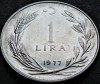 Moneda 1 LIRA TURCEASCA - TURCIA, anul 1977 *cod 2808, Europa