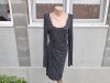 Rochie Neagră Bershka M/L (40-42) Ocazie, Vascoză Premium, Bust 102cm - Second Hand Germania