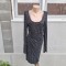 Bershka Black | rochie dama | bust 102 cm | mar. 40 - 42 | M - L