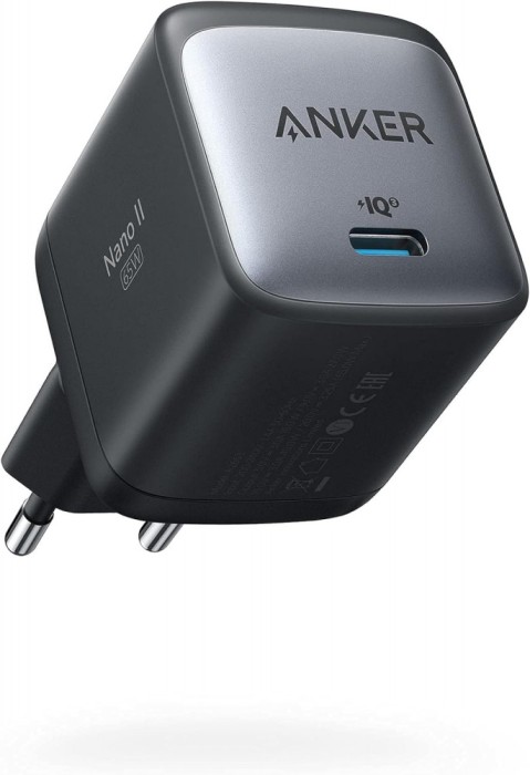 Incarcator retea Anker Nano II 65W, USB-C, PowerIQ 3.0, GaN II, Negru