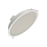 Spot LED incastrat Ledvance DOWNLIGHT ALU, 24W, 2760 lm, lumina neutra (4000K),IP44 IK03, 215x43mm, aluminiu, Alb