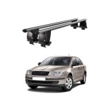 Bare transversale portbagaj auto aluminiu compatibile plafon neted Skoda Octavia 1Z 2008-2013 argintii sau negre Cod: CB200101 Kit-101