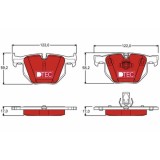 Placute frana Bmw 5 (E60), 5 Touring (E61), 6 (E63), 6 Convertible (E64), punte spate, pregatit pentru senzor uzura; TRW