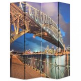 Cumpara ieftin Paravan de cameră pliabil, 160 x 170 cm, Sydney Harbour Bridge