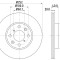 Disc frana VW TOUAREG (7LA, 7L6, 7L7) (2002 - 2010) KRIEGER 0950004187