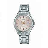 Casio Collection Ceas Damă Quartz Cadran Roz Brățară Argintie din Oțel 31.2mm
