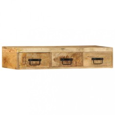 vidaXL Dulap TV montat pe perete 100x30x19 cm lemn masiv de mango brut foto