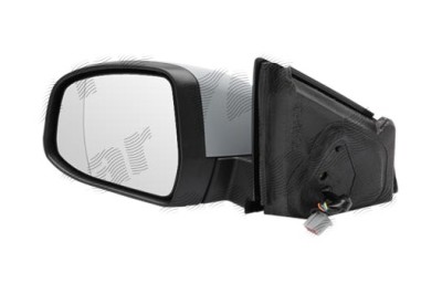 Oglinda exterioara Ford Mondeo (Ba7), 03.2007-09.2010, partea Stanga, culoare sticla crom, sticla asferica, cu carcasa grunduita, cu incalzire, ajust foto