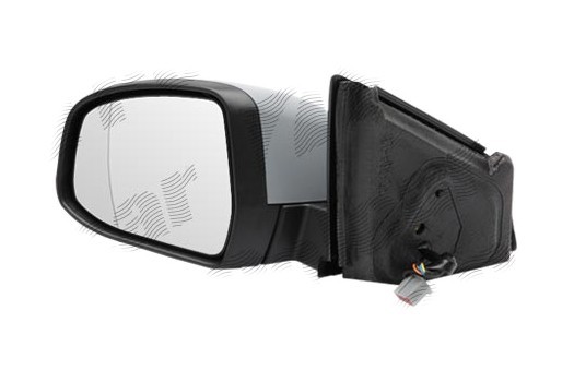 Oglinda exterioara Ford Mondeo (Ba7), 03.2007-09.2010, partea Stanga, culoare sticla crom, sticla asferica, cu carcasa grunduita, cu incalzire, ajust
