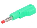 Mufă Banană 4mm Verde cu Izolaţie 32A