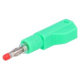 Mufă Banană 4mm Verde cu Izolaţie 32A