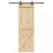 vidaXL Ușă glisantă cu set de feronerie 70x210 cm, lemn masiv de pin 3332772