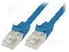 Cablu patch cord, Cat 6, lungime 10m, U/UTP, LOGILINK - CP2096U