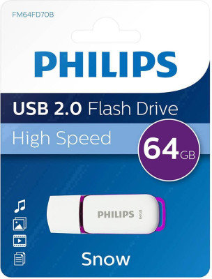 Memory Stick Usb 2.0 - 64gb Philips Snow Edition foto