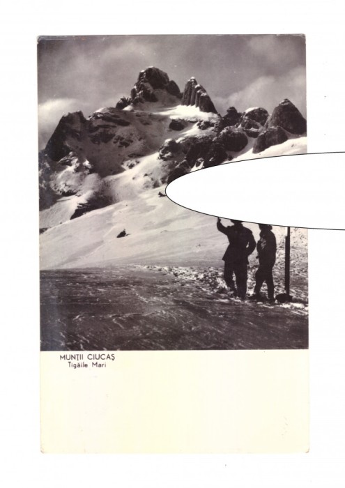 CP Muntii Ciucas - Tigaile Mari, RPR, circulata 1961, animata, stare buna