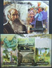 REP.BURUNDI - PICTURI CAMILLE PISSARRO-1 M/SH.+ 1 S/SH.-MNH** - RBU 33