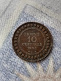 10 centimes 1908 (1326)A. TUNISIA, Africa