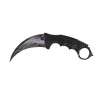 Cutit Antrenament Karambit Purple Lightning 18.5cm, Teaca, Aluminiu, Plastic, Ideallstore - Pescuit/Vanatoare