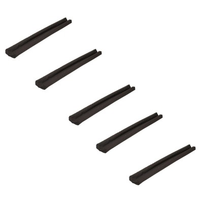 Pachet 5 x Dispozitiv protectie usi anti-curent, 78 x 12 cm, Negru foto