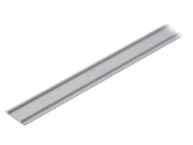 Carcasă de protecție argintie aluminiu anodat 1m