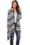 N638-1122 Cardigan lung, model asimetric, fara inchidere