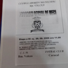 program CSM RM. Valcea - FC Caracal