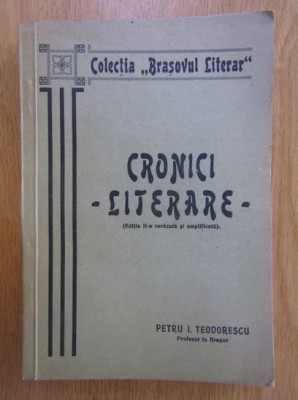 Petru I. Teodorescu - Cronici literare foto