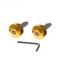 Set 2 capeti de ghidon moto Rival Store, F16, auriu